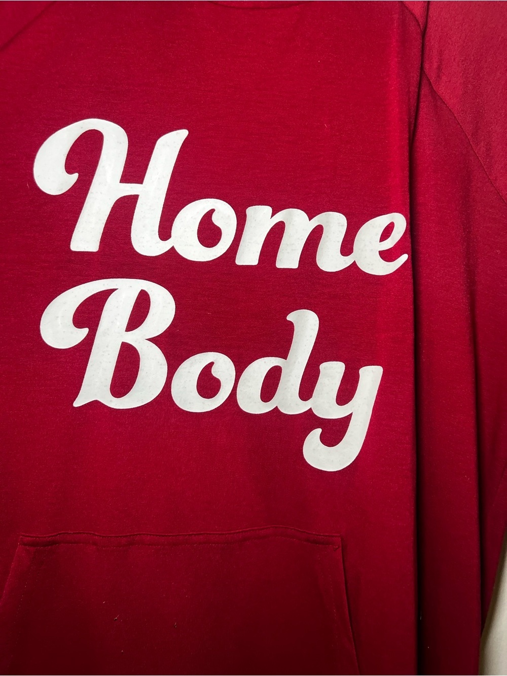 LuLaRoe Amber Red "Home Body" Hoodie - Picture 2 of 5